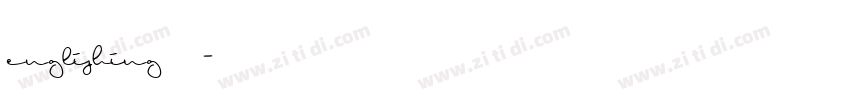 englishing 于氏字体转换